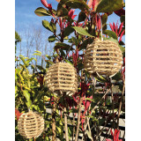 Guirlande solaire bois et cordelette Lindy