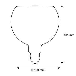 Ampoule Globe Led Flottante 150 or de Segula