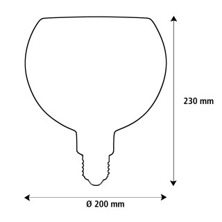 Ampoule Globe Led Flottante 200 or de Segula
