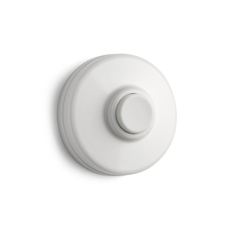 Sonnette en thermodurcissable blanc avec poussoir blanc THPG