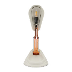 JUMO - Lampe de table articulée en duroplast blanc THPG
