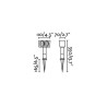 GARTEN – Double prise extérieure sur piquet noir IP44