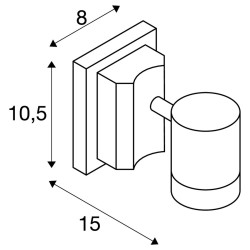 MYRA – Applique ou plafonnier extérieur rond IP55 anthracite