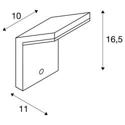 ORDI SENSOR – Applique extérieure LED avec détecteur, anthracite