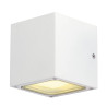 SITRA CUBE – Applique extérieure UP/DOWN blanc IP44 cube 2xGX53