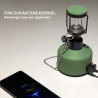 MISTRAL – Lanterne rechargeable Lovork vert kaki, nomade, jusqu’à 100h