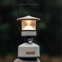 ZEPHYR – Lanterne rechargeable Lovork gris, lumière nomade design 100h