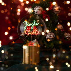 Ampoule "Jingle Bells" – Lumière verte & rouge – Message In The Bulb – E27