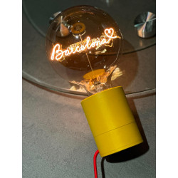 Ampoule Love Barcelona – Message In The Bulb – Ambiance ambrée