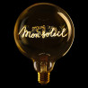 Ampoule Mon Soleil – Message In The Bulb – Lumière ambrée artisanale