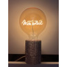 Ampoule Mon Soleil – Message In The Bulb – Lumière ambrée artisanale