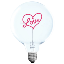 Ampoule Love rouge – MITB Portable® – Message lumineux à poser