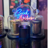 Ampoule Good Vibes – MITB Portable® – Message lumineux bleu et rouge