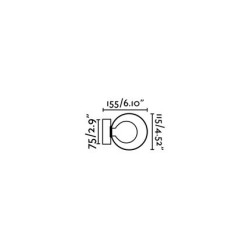 PERLA – Applique salle de bains chrome design bulle