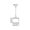 MAMBO – Suspension noire en rotin Ø 45 cm design naturel