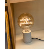 Pop – Socle lampe de table blanc | MITB | E27 bouton ON/OFF
