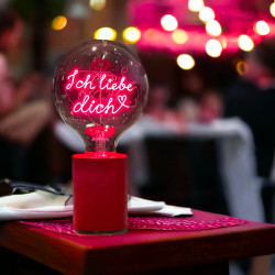 Pop – Socle lampe de table rouge | MITB | Culot E27 avec interrupteur