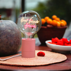 Pop – Socle lampe de table rose | MITB | Culot E27 avec interrupteur