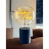 Pop – Socle lampe de table bleu navy | MITB | Culot E27 avec interrupteur