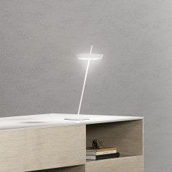 Mahina – Lampe de table rechargeable blanche 35,5 cm | Sigor