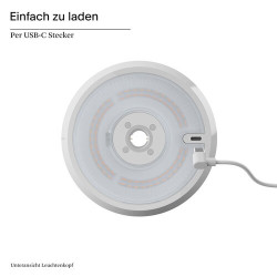 Mahina – Lampe de table rechargeable blanche 35,5 cm | Sigor