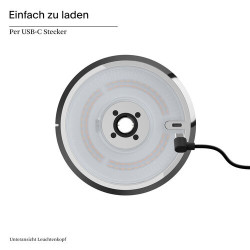 Mahina – Lampe de table rechargeable chromée 35,5 cm | Sigor Design
