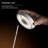 Mahina – Lampe de table rechargeable chromée 35,5 cm | Sigor Design