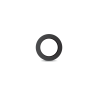 Collerette ronde noire Luma pour spot - downlight Luma . Lot de 10 pièces
