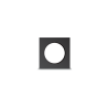 Collerette carrée noire Luma pour spot - downlight Luma . Lot de 10 pièces