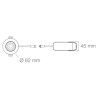 Spot Led'Up Universal Switch II à température de couleur variable - 6W - IP65 - Europole