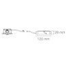 Spot Led'Up Universal Switch II à température de couleur variable - 6W - IP65 - Europole
