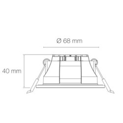 Spot Led'Up Universal Switch II à température de couleur variable - 6W - IP65 - Europole