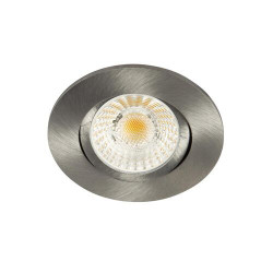 Collerette ronde alu brossé orientable Led'Up pour spot Led'Up