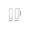 KASP – Balise portable solaire noire H 50 cm USB-C 2700K/3000K