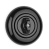 Interrupteur rotatif en porcelaine noire THPG - série