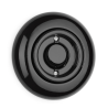 Bouton-poussoir THPG à bascule – porcelaine noire design rétro