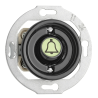 Bouton-poussoir sonnette lumineux THPG – Porcelaine noire rétro