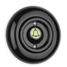 Bouton-poussoir sonnette lumineux THPG – Porcelaine noire rétro
