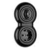 Prise de courant THPG avec obturateur – Porcelaine noire 16A