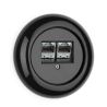 Prise RJ45 double Cat.6a THPG – Porcelaine noire 10G