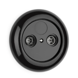 Prise d’antenne câble THPG porcelaine noire – TV & radio