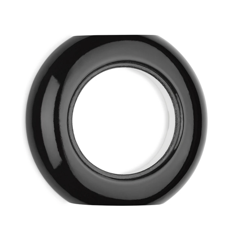 Plaque modulaire centrale THPG porcelaine noire Ø 82 mm