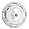 Interrupteur rotatif bipolaire THPG porcelaine blanche Ø70 mm