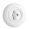 Interrupteur rotatif bipolaire THPG porcelaine blanche Ø70 mm