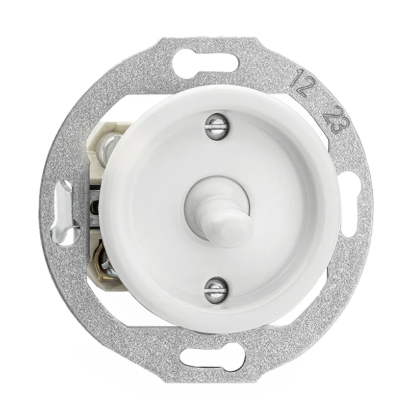 Permutateur à levier THPG porcelaine blanche Ø70 mm