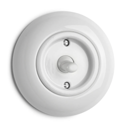 Permutateur à levier THPG porcelaine blanche Ø70 mm