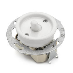 Permutateur à levier THPG porcelaine blanche Ø70 mm