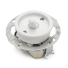 Permutateur à levier THPG porcelaine blanche Ø70 mm