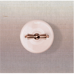 Manette rotative cuivre brillant GARBY Fontini (lot de 5)– Accessoire interrupteur vintage