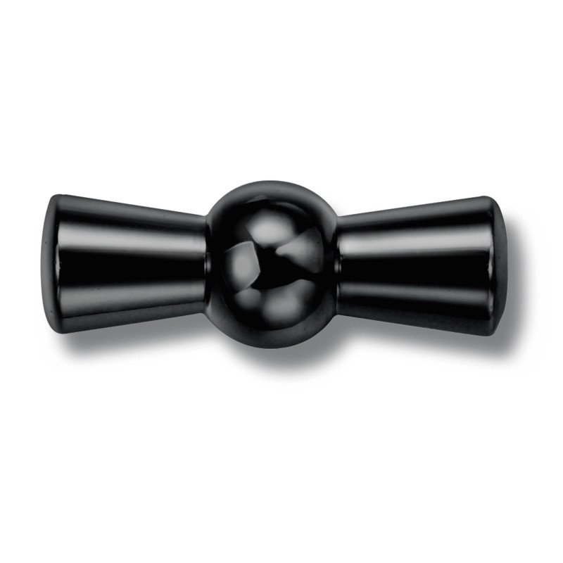 Manette rotative nickel noir GARBY Fontini (Lot de 5) – Accessoire interrupteur design rétro